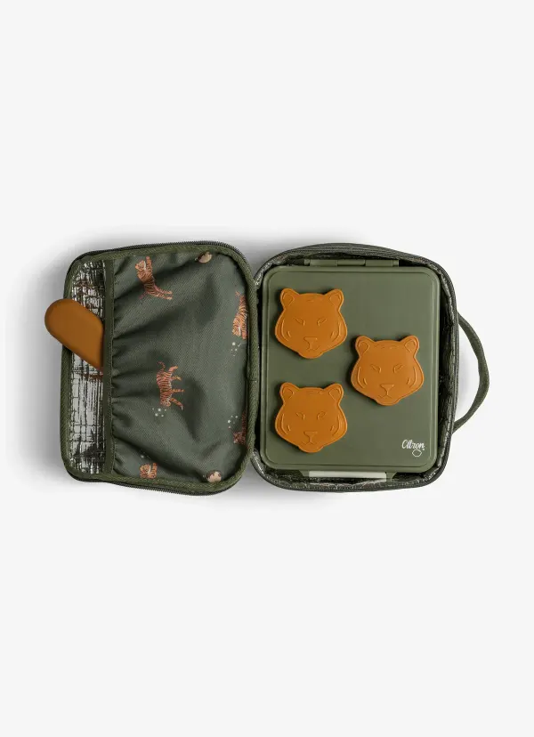 Citron Insulated Square Lunch bag - Tiger 2