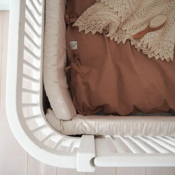 Vanilla Copenhagen Bed Bumper Cot - Oyster Grey 2