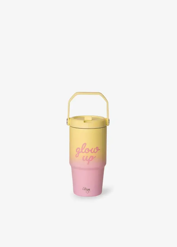 CITRON Insulated Tumbler 600ml - Glow Up Pink Yellow