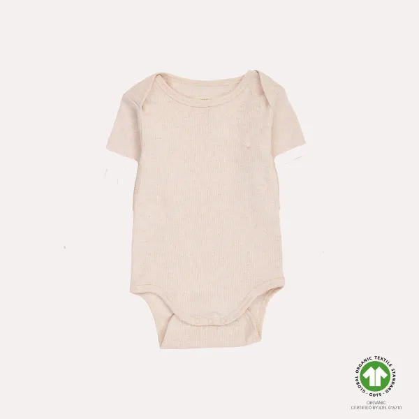 VacVac Studio Carlet Bodysuit Short-Sleeve - Pink Melange
