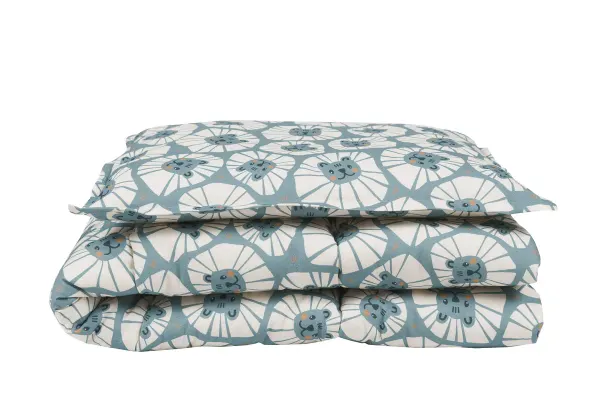 Malomi Cotton Bedding Set Denim Lions 2