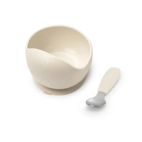 ELODIE - Silicone Bowl Set - Vanilla White