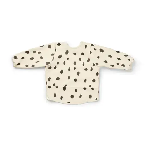 ELODIE - Longsleeved Baby Bib Dalmatian Dots Grande