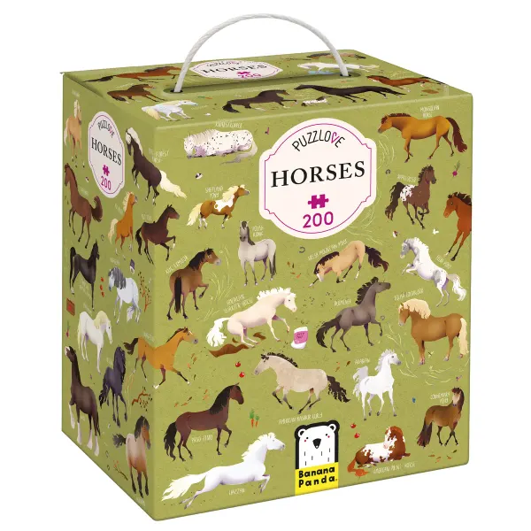 Banana Panda Puzzlove Horses Puzzle 200PCS