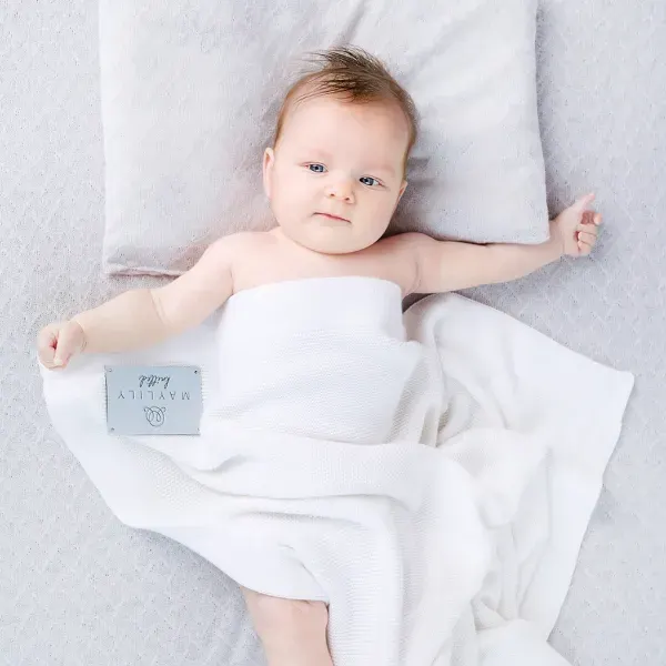 Maylily Bamboolove Blanket - Cream 2