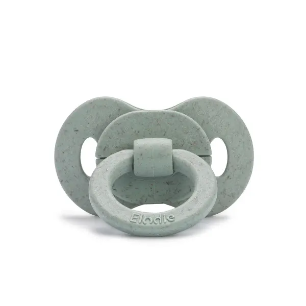 ELODIE Bamboo Pacifier Natural Rubber 0-6 months - Mineral Green