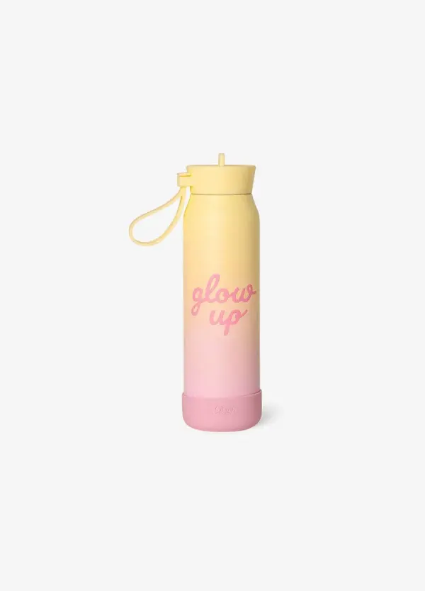 CITRON Small Water Bottle 350ml - Glow Up Pink Yellow