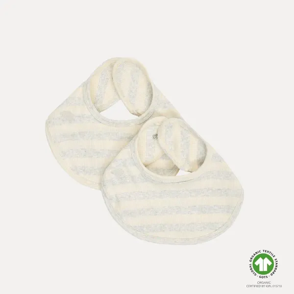 VacVac Studio Carlet Bib - 2 pack - Servelle Stripes
