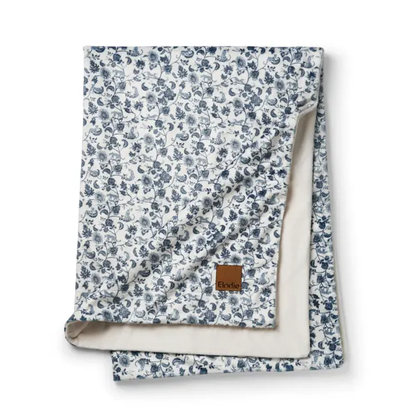 ELODIE - Pearl Velvet Blanket - Garden Leo Toile
