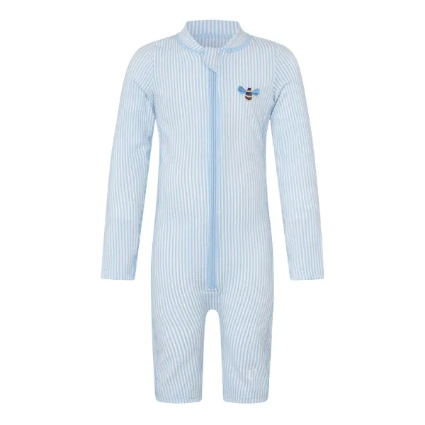 Vanilla Copenhagen Swimsuit Longsleeve - Seersucker