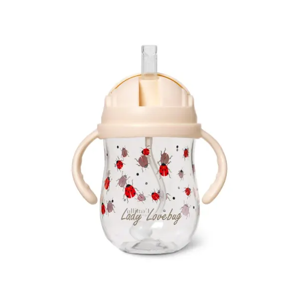Vanilla Copenhagen Straw Bottle - Ladybug 300ml