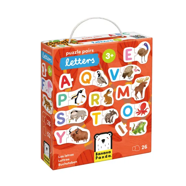 Banana Panda Puzzle Pairs Letters