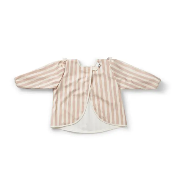 ELODIE - Longsleeved Baby Bib - Candy Stripes 2