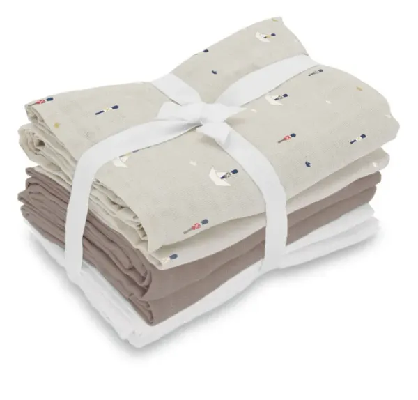 Vanilla Copenhagen Muslins Cloth 6 pack - Stickman