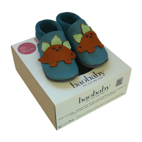 Baobaby Soft Sole Baby Shoes, Classics, Stegofriends 2