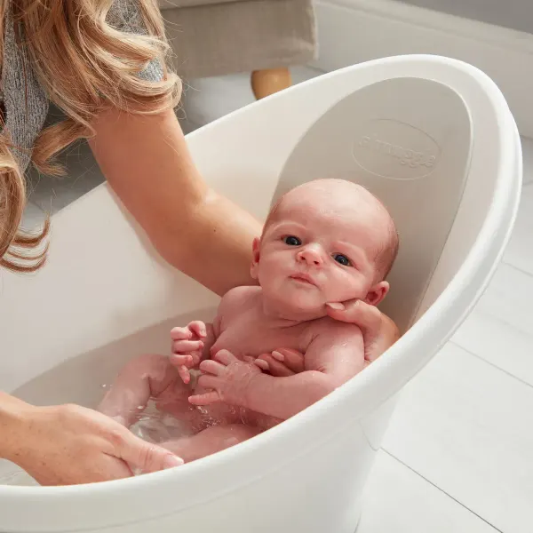 Shnuggle Baby Bath - White/Grey 2