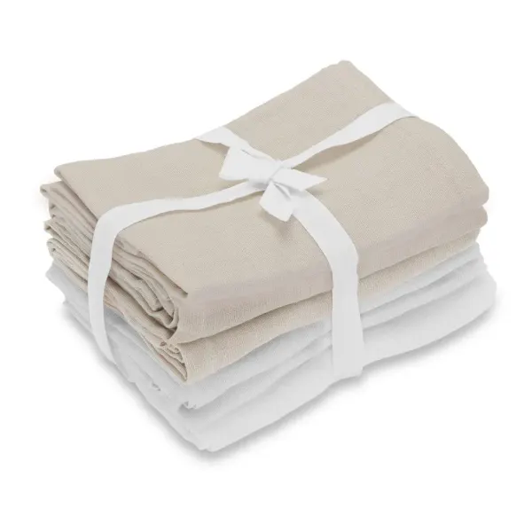 Vanilla Copenhagen Muslins Cloth 4 pack - Oyster Grey