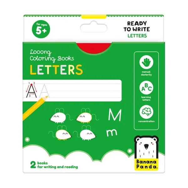 Banana Panda Looong Coloring Books - Ready to Write Letters