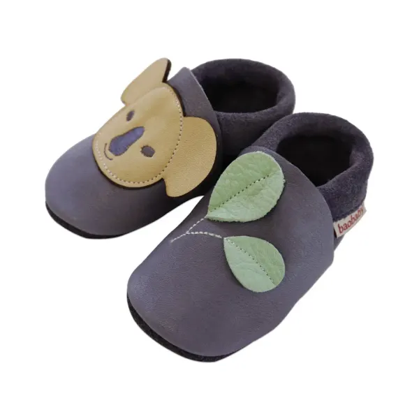 Baobaby Soft Sole Baby Shoes, Classics, Koala