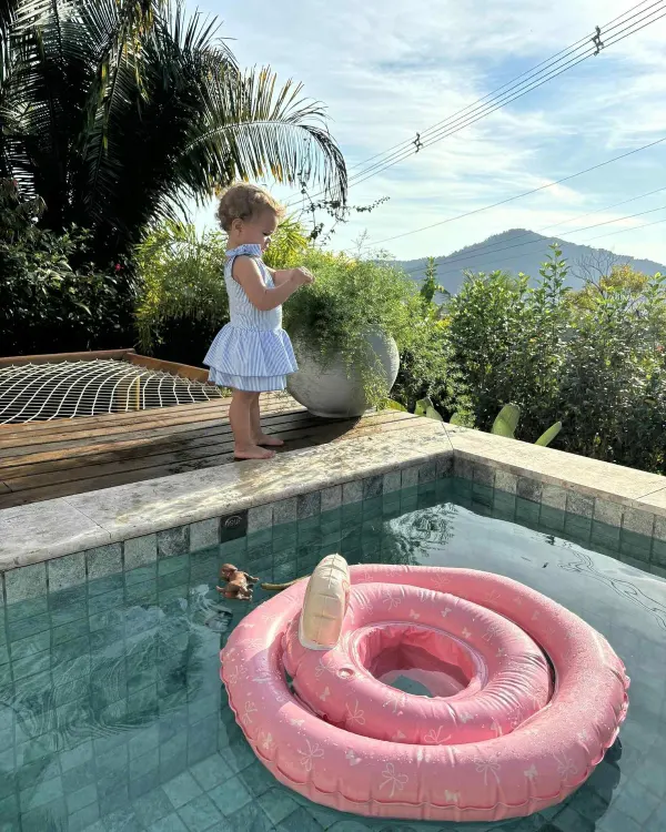 Vanilla Copenhagen Baby Swim Ring - Butterfly & Bow 2