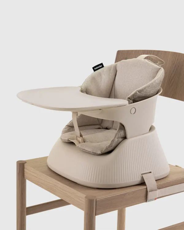 Hannie The Portable High Chair - White Sand