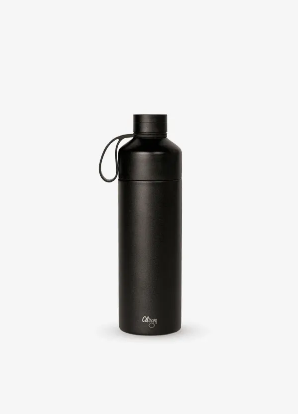 CITRON Duo Sip Thermal Water Bottle 750ml - Black