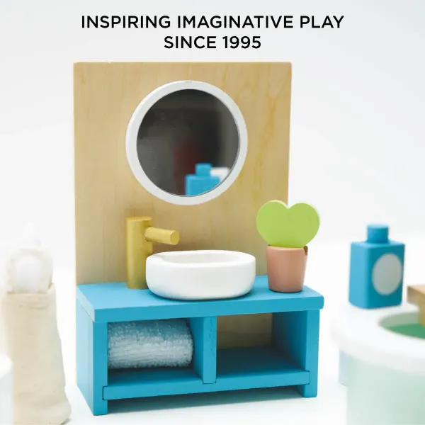 Le Toy Van Wooden Dolls house Bathroom Furniture 2