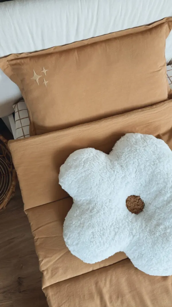 Malomi Washed Cotton Bedding Set Stars Camel XXL 2