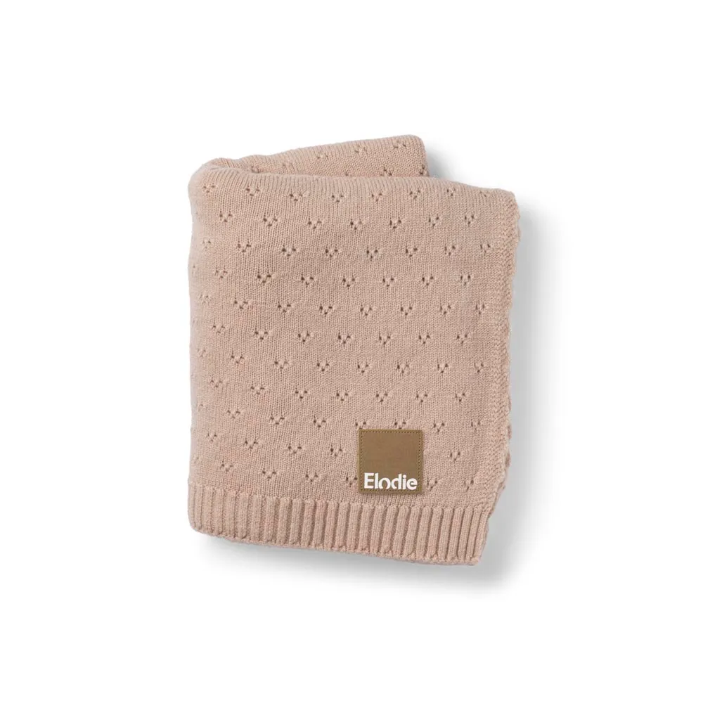 ELODIE Pointelle Blanket - Blushing Pink ELODIE Pointelle Blanket - Blushing Pink