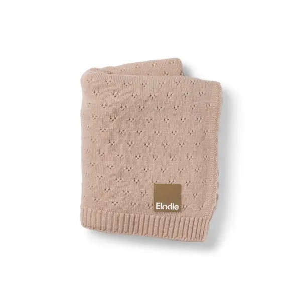 ELODIE Pointelle Blanket - Blushing Pink