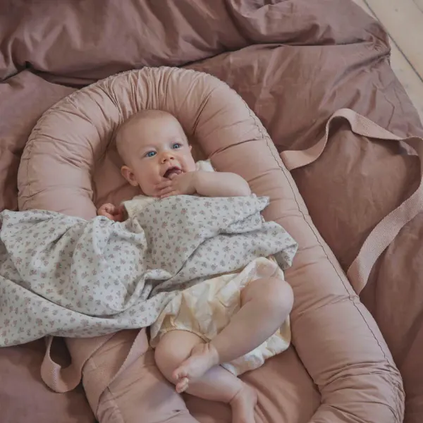 ELODIE Bamboo Muslin Blanket - Autumn Rose 2