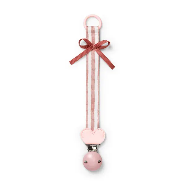 ELODIE Pacifier Clip Wood - Candy Stripes
