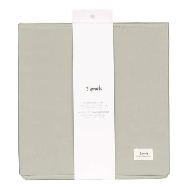 3 Sprouts Recycled Fabric Storage Box - Green 2