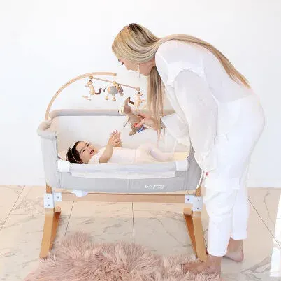 Babyhood Co Sleeper Cradle Rocking Legs 2