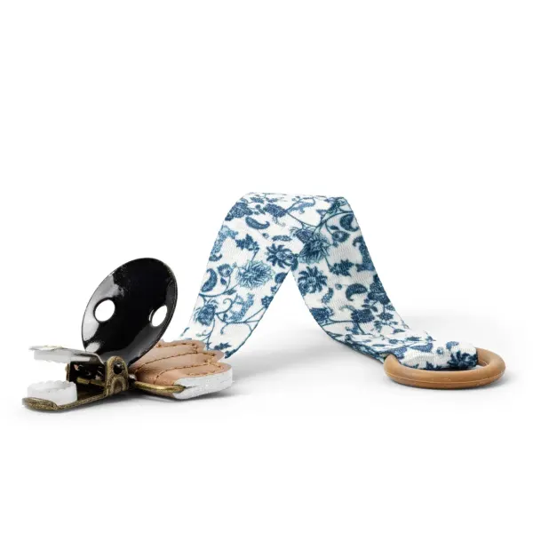 ELODIE Pacifier Clip - Garden Leo Toile 2