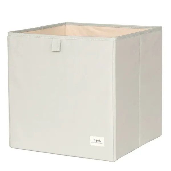 3 Sprouts Recycled Fabric Storage Box - Green