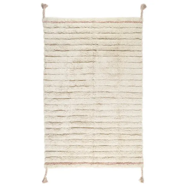 Nattiot DALIA NUDE bohemian children's rug - Machine Washable - 100 x 150cm