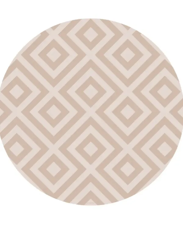 Eeveve Modern Blocks Dessert Sand Round Splash & Weaning Mat
