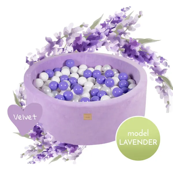MeowBaby® Lavender Round Ball Pit + 250 balls