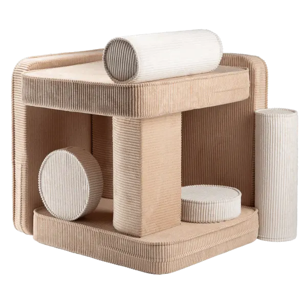 Wigiwama Settee - Modular Kids Sofa - Brown Sugar 2