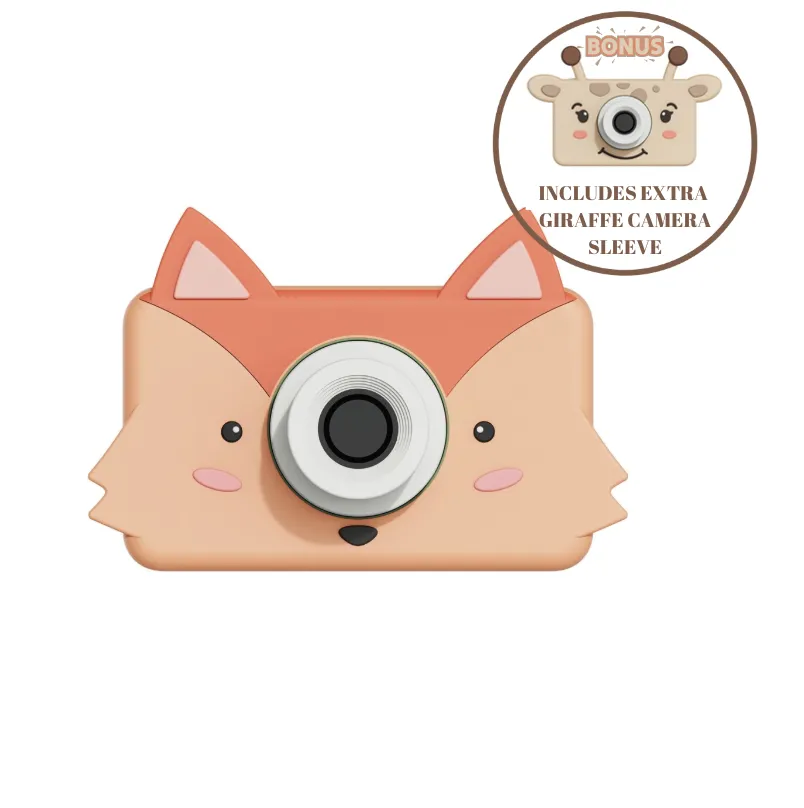 The ZooFamily Zoo Friends - Fox Digital Kids Camera + Extra Sleeve Giraffe The ZooFamily Zoo Friends - Fox Digital Kids Camera + Extra Sleeve Giraffe