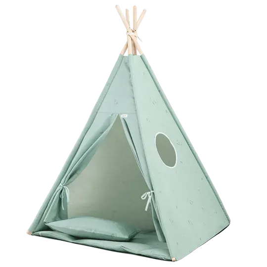 Wigiwama Mint Teepee Set (With Cushion & Soft Mat)