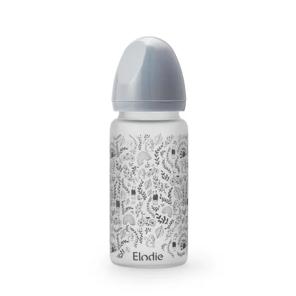 ELODIE Glass Feeding Bottle - Monkey Sunrise