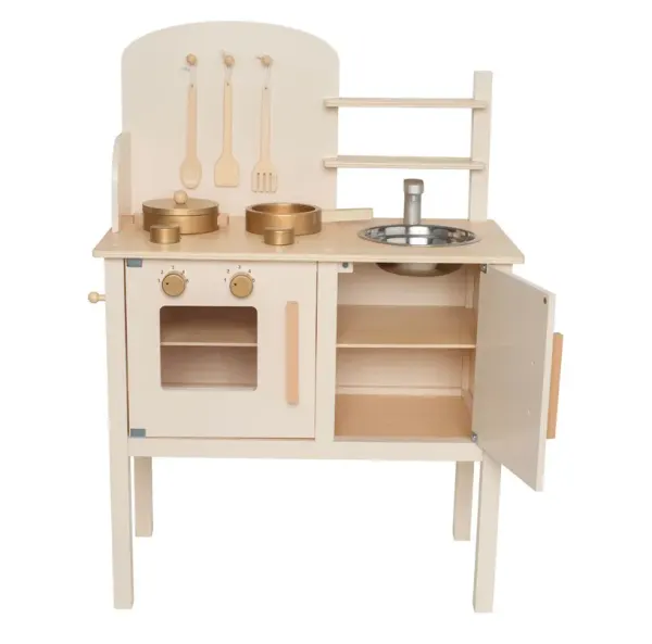 Jabadabado - Kitchen with pot & pan - Cream Beige