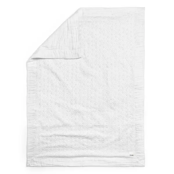 ELODIE - Soft Cotton Blanket - Embroidery Anglaise 2 ELODIE - Soft Cotton Blanket - Embroidery Anglaise 2