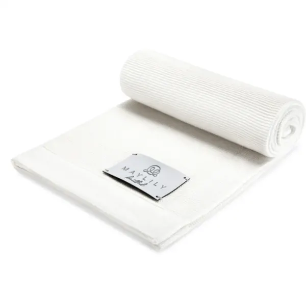 MAYLILY Bamboo Love Knitted Blanket -Pearl MAYLILY Bamboo Love Knitted Blanket -Pearl