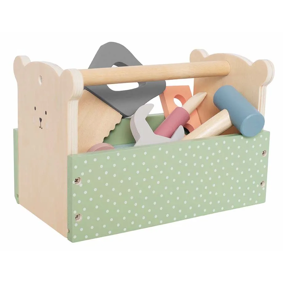 Jabadabado - Wooden Teddy Toolbox Jabadabado - Wooden Teddy Toolbox
