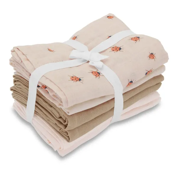 Vanilla Copenhagen 6 pack Muslins - Ladybug