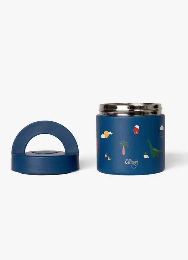 CITRON Insulated Food Jar 350ml - Blue Dino 2