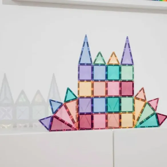 Connetix Magnetic Tiles - 32 Piece Mini Pack - Pastel 2 Connetix Magnetic Tiles - 32 Piece Mini Pack - Pastel 2